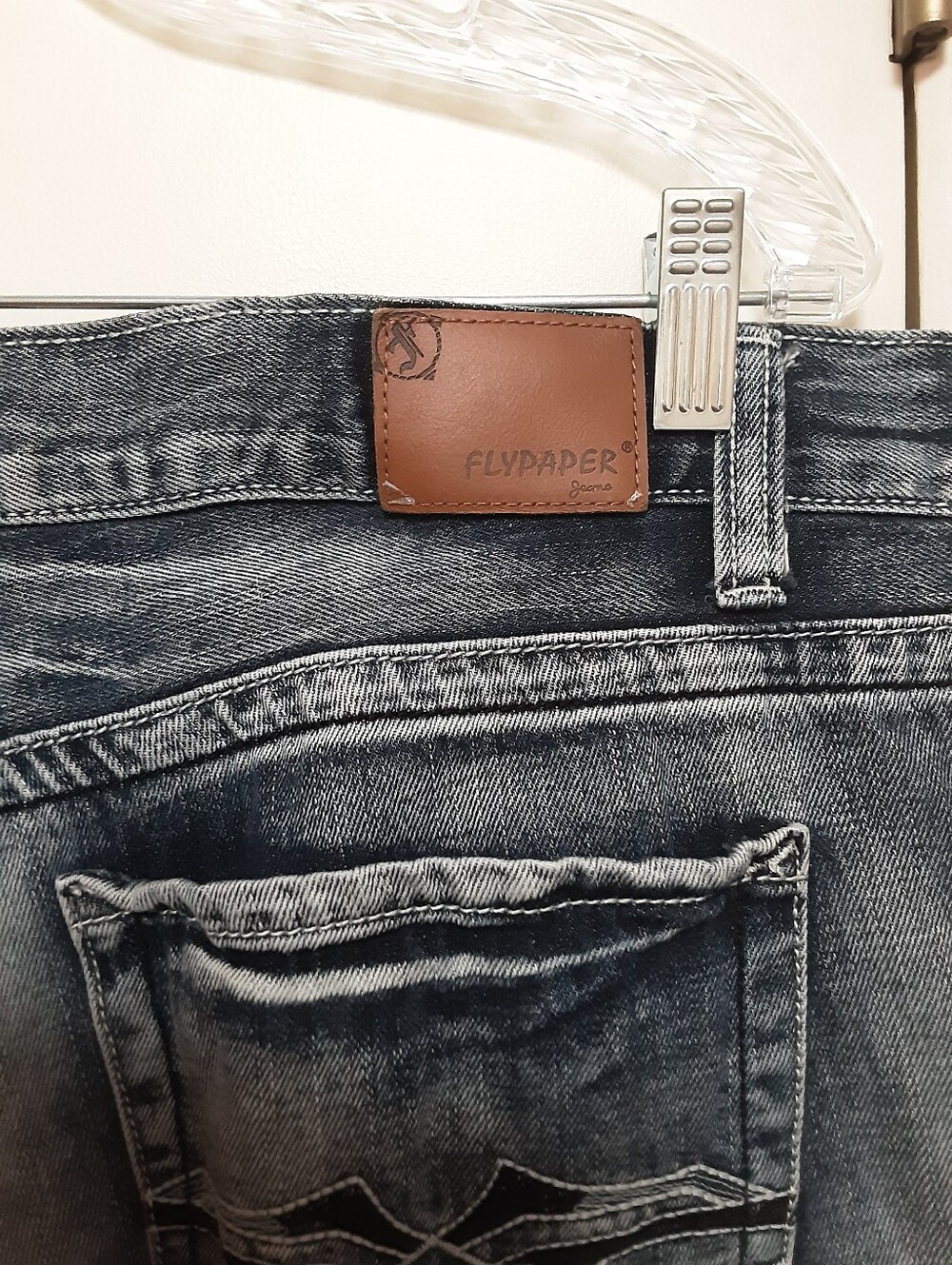 Flypaper Bootcut Distressed Jeans Mens 36W - Picture 7 of 13